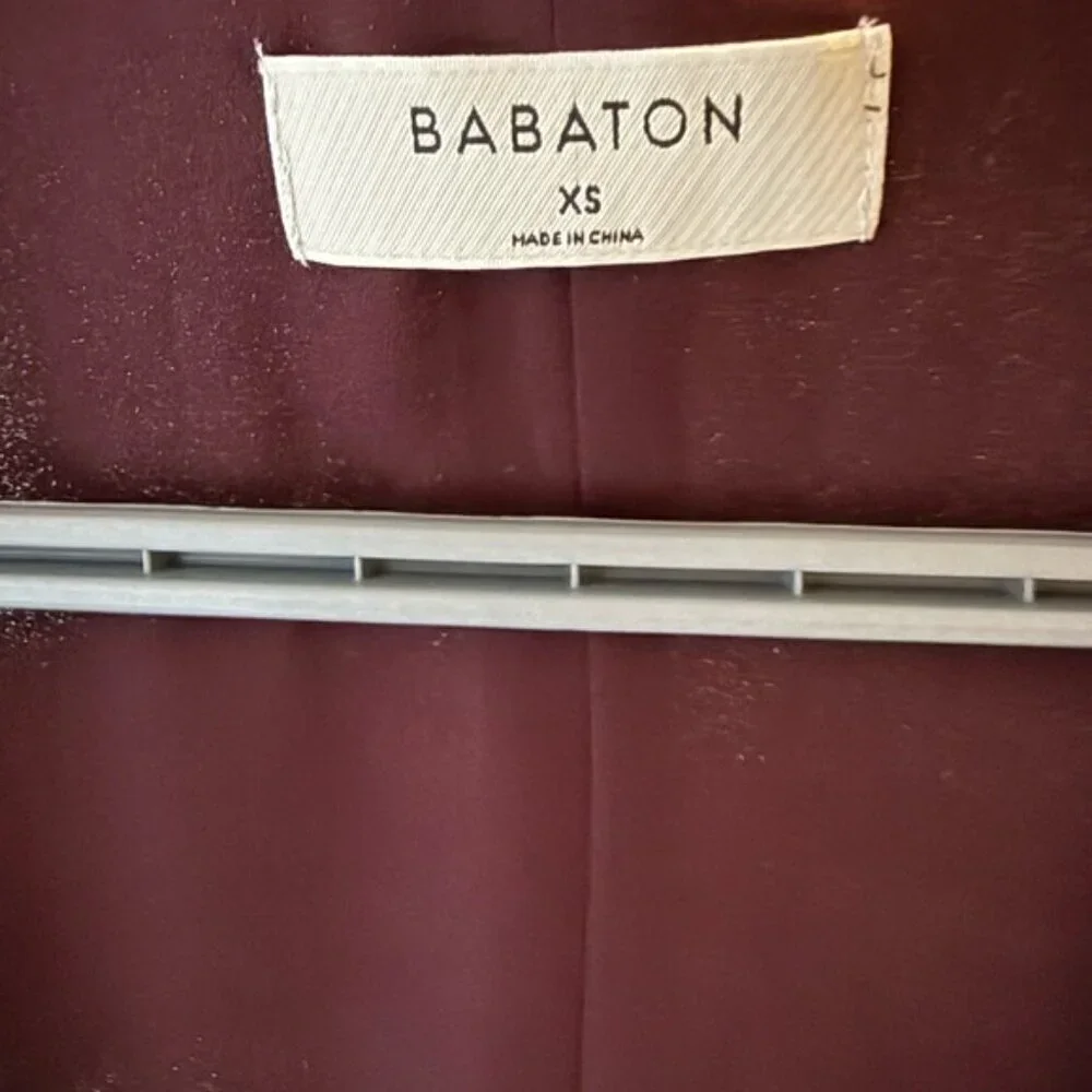 Aritzia Babaton Burgundy Wrap Dress size XS - Picture 6 of 8